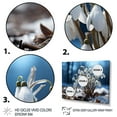 thumbnail image 3 of Designart "Serenity Among Snowdrops in the Snow I" Floral Floater Framed Canvas Wall Art, 3 of 7