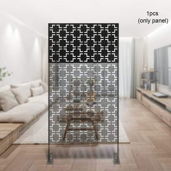 Modern Privacy Screen Panels, 23.6*46 Inches, Durable Steel, Lightweight, Protects Privacy and Enhances Outdoor Décor