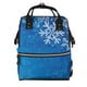thumbnail image 1 of Fotbe Blue Christmas With Snowflakes Mochila Maternidad - Lona de Sarga Impermeable, Mochila de Pañales de Gran Capacidad con Múltiples Bolsillos y Correas Ajustables, 1 of 6