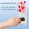 thumbnail image 3 of Love LED Square Night Lights - Stylish and Functional Nightlight for Better Sleep - Energy Saving Plug-in Wall Light with Auto Sensor, 3 of 6