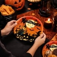 thumbnail image 5 of Disposable Plates Halloween Themed Jack O Lantern Design 10 Pack Disposable Paper Plates for Halloween Party Table Decorations Dinnerware Supplies, 5 of 7