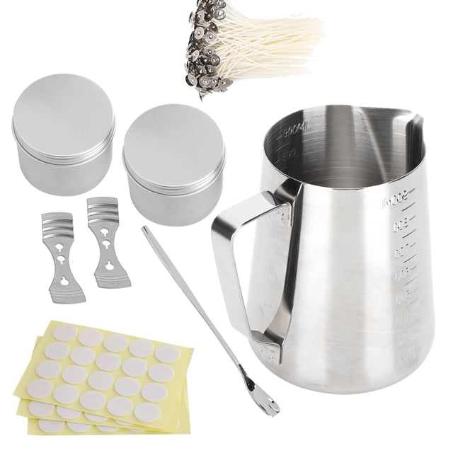 Vela DIY sin olor con 3 agujeros Kit para hacer velas cumpleaños festivos para el hogar queso chocolate jabón caramelo cera mantequilla ANGGREK Otros