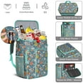 thumbnail image 2 of Sac à Dos Floral Dessin Animé Isolé Anti-Fuite, Design Esthétique Sac à Dos Déjeuner avec Double Compartiments, Imperméable pour Bureau, Plage, Pique-Nique, Randonnée, 2 of 6