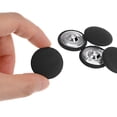 thumbnail image 4 of Uxcell 10pcs 40L Fabric Cloth Covered Button 25mm Metal Shank Round Sewing Buttons for Suits Dress Blouses, Black, 4 of 5
