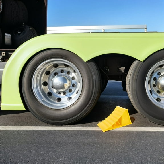 Masteelf 1 Pair Car Wheel Chocks Anti-Skid Wheel Chock Wheel Stopper Heavy Duty Wheel Chock Rv Wheel Stabilizer Travel Trailer Accessory For Vehicles Trucks (20x12x11CM)