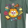 thumbnail image 3 of Garfield - Garfield Hearts Food - Women's Short Sleeve Graphic T-Shirt, 3 of 5
