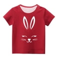 thumbnail image 4 of TFEOQRY Children Boys Girls Blouses Shirts Fashion Cute Round Neck Print Short Sleeve Top, 4 of 5