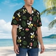 thumbnail image 5 of Bixox Men's Hawaiian Shirts Men's Bees Print Short-Sleeve Shirt-Large, 5 of 8