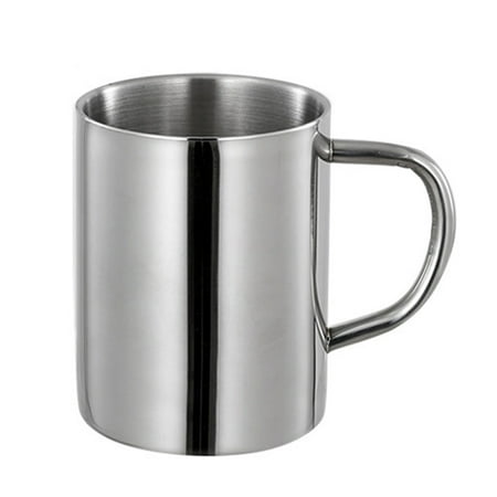 

1Pc Stainless Steel Mug Household Water Storage Cup Simple Tea Cup with Handle