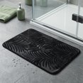 thumbnail image 2 of REGALWOVEN Shaggy Bathroom Rugs, Non-Slip Absorbent Bath Mat, Ultra Soft Microfiber Plush Shower Carpet for Machine Washable Black 24" x 16", 2 of 6