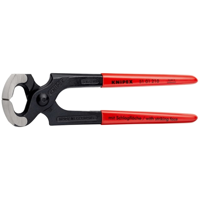 KNIPEX 51 01 210 SB Pinzas para carpintero recubierto de plástico acabado pavonado 210 mm