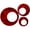 Candy Red, variant on Meyerdirk Art Contemporary Circles Metal Decor Set of 3, Distressed Copper