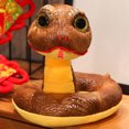 thumbnail image 3 of Muñeco de peluche de serpiente del zodiaco chino de dibujos animados nuevo 2025, divertido y colorido reptil boa constrictor, juguete de peluche, regalo de decoración del hogar para niño, 3 of 5