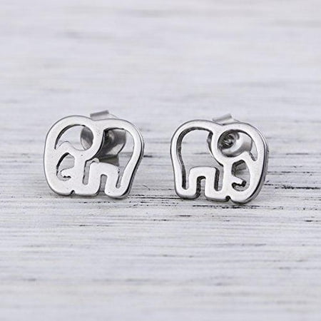 Elephant Earings - Sexy Sparkles stainless steel Elephant stud earrings for women girls