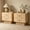 Natural, variant on Christopher Knight Home Mid-Century Wood Nightstand with 2 Drawers, Fluted Pedestal, Natural, Set of 2