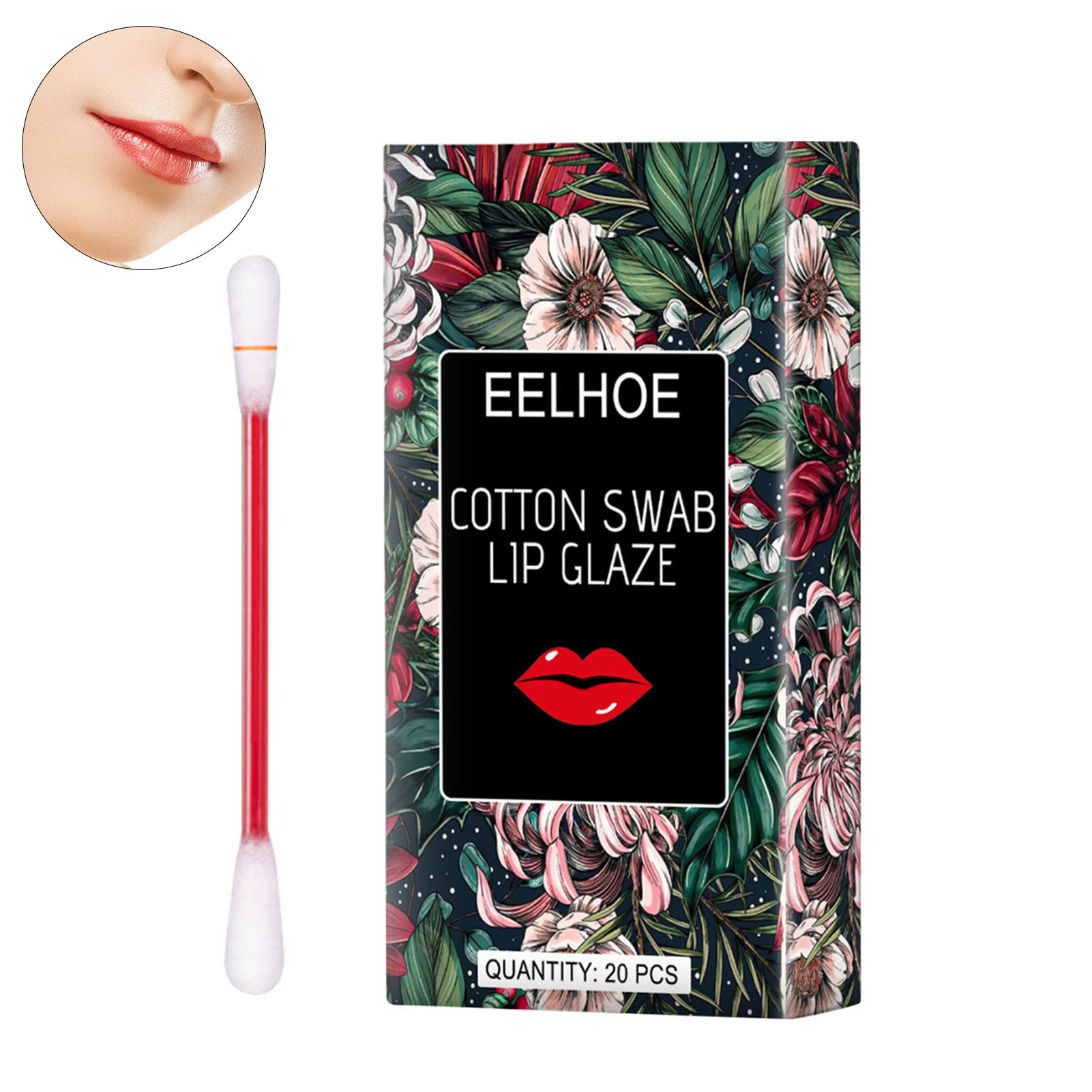 Yasu 20Pcs/Box Liquid Lipstick Longlasting Charming Plastic Cotton