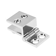 2 Pcs Glass Door Hinge Cupboard Showcase Cabinet Hinge Durable Glass Clamp Home