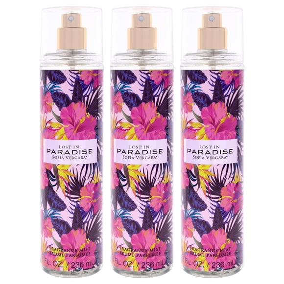 Lost in Paradise by Sofia Vergara for Women - 8 oz Fragrance Mist - Pack of 3