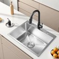 thumbnail image 2 of Single Kitchen Sink  Drop-in Kitchen Sink with Accessories  Stainless Steel Deep Sink for Bar  Kitchen  Workstation  Sliver, 2 of 8