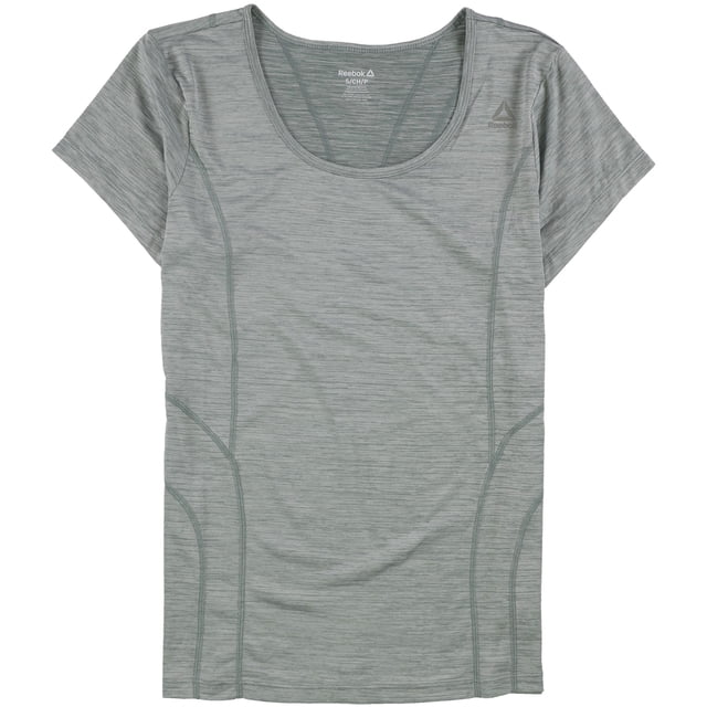 Camiseta básica Reebok Mini Burnout verde grande para mujer