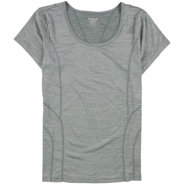 Camiseta básica Reebok Mini Burnout verde grande para mujer