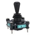 thumbnail image 1 of Monolever Joystick Switches with Push Button 2 4 8 Way Reset Momentary Toggle Cross-Rocker Switches NN, 1 of 5