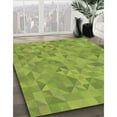 thumbnail image 3 of Ahgly Company Machine Washable Indoor Square Transitional Pistachio Green Area Rugs, 7' Square, 3 of 7