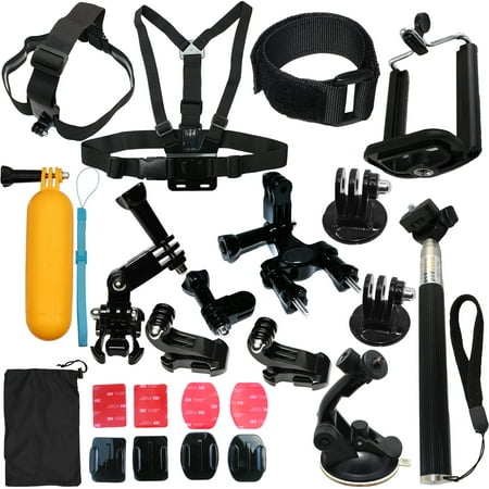 Camera Accessories Kit Bundle Attachments for Gopro Hero 7 6 5 4 3 2 1 3+, Hero Session 5, SJ4000 SJ5000 HD Action Video Cameras DVR by LotFancy, 23-in-1 Sports Accessories