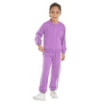 thumbnail image 2 of MSemis Kids Boys 2 Piece Tracksuit Jogger Sets Full Zip Hoodies Outfits Purple 70, 2 of 6