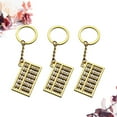 thumbnail image 1 of OHOIOLLA 3Pcs Abacus Keychains Golden Stylish Key Holder Unique Durable Key Decoration Accessory, 1 of 5