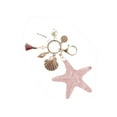 thumbnail image 4 of Sharprepublic Shell Resin Creative Keychain Gold Pendant Alloy Tassel Bag Keychain Pink, 4 of 8