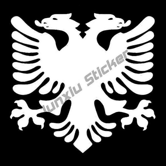 Albanian Flag Map Eagle Car Sticker Country Code Oval with Flag Sticker Decal Waterproof Sticker on Car Rear Bumper Window Vinyl