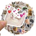 thumbnail image 5 of Cute and tough cat stickers - 50 pcs in the package! multi color, 5 of 5