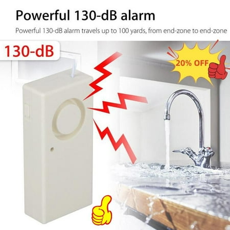 

1X Water Leakage Alarm Detector 120Db Water Leak Sensors Flood Alert Overflow UK