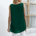 thumbnail image 7 of Prolriy Tank Tops for Women, Women Chiffon Tank Sleeveless Top Double Casual Blouse Tunic Womens Tops Summer Tops for Women Trendy Green XL, 7 of 7