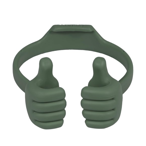 Soporte para teléfono móvil Honsky Thumbs up para escritorio, color verde oscuro