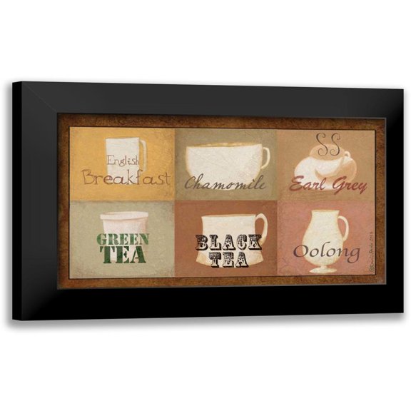 DiPaolo, Dan 14x10 Black Modern Framed Museum Art Print Titled - Tea Time 2