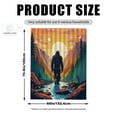 thumbnail image 2 of Bigfoot Shower Curtains Sunset Bigfoot Waterproof Bathroom Curtains with Hooks Unique Sunset Mountain Forest Bigfoot Themed Bathroom Decor, 2 of 7