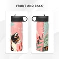 thumbnail image 3 of Sikiie Colorful Cat With Flowers Print 18OZ Insulated Straw Cup, Portable Leak-proof Sports Water Bottle, Stainless Steel Water Cup Suitable for Home and Outdoor, 3 of 8
