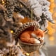 thumbnail image 5 of Adorno de árbol de Navidad acrílico plano 2D con agujero | Diseño de piña caprichoso | Decoración navideña para coche y hogar | Colgante de árbol festivo con aro para colgar, 5 of 5
