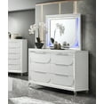 thumbnail image 3 of ACME Tarian Mirror W/Led, Pearl White Finish, 3 of 5