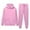 Pink, variant on Fall Fashion Tracksuit For Men Sport Suit Men's Casual Oversize Solid Color Drawstring Trouser Long Sleeve Hooded Set Basic Daily Essentials Running Jogging Workout