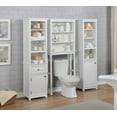 thumbnail image 5 of Alaterre Dorset Bathroom Storage Tower with Open Upper Shelves, Lower Cabinet and Drawer, 5 of 6