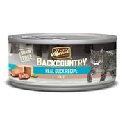 Angle View: Merrick Backcountry Duck Pate Wet Cat Food, 5.5 oz., Case of 24