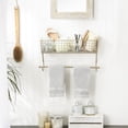 thumbnail image 3 of Large Gold MetalFarmhouse Towel Rack 17.75x5.5x9.8, 3 of 3