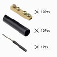 thumbnail image 2 of Conectores de cable BEKMLOD, 10 unidades, 6 AWG, cobre dorado con termocontraíble, 2 of 5