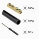 thumbnail image 2 of Conectores de cable BEKMLOD, 10 unidades, 6 AWG, cobre dorado con termocontraíble, 2 of 5