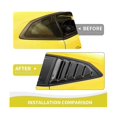 thumbnail image 3 of Rear Side Window Louvers For 2017-2023 Window Glass Blinds Accessories, Abs Carbon Fiber, 3 of 5
