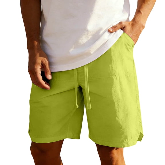 Dagugfen Athletic Shorts Men Drawstring Elastic Waist Loose Fitted Breathable Moisture Wicking Shorts Outdoor Workout Basketball Shorts with Pockets