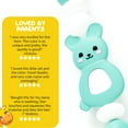 thumbnail image 5 of Muqee Peeko Teether Toy and Pacifier Set with Clip for Babies - 3 Pc Set in Mint Colors, 5 of 6